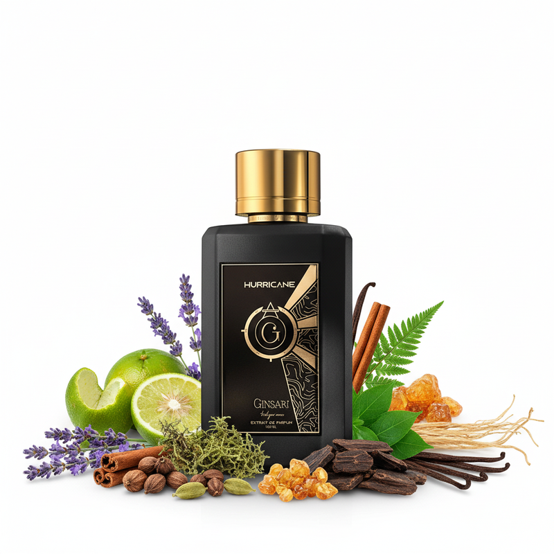 Ginsari Hurricane sticla cu ingrediente