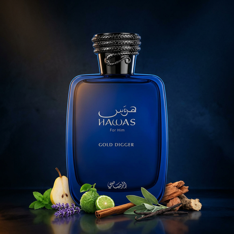 Hawas Gold Digger RASASI - Muestra 3 ml