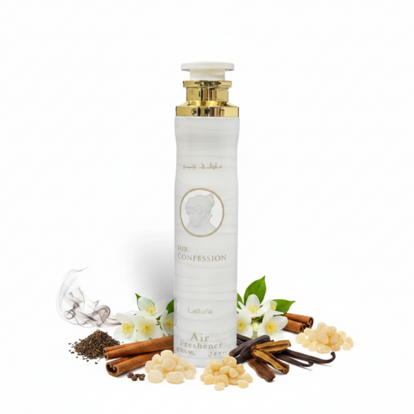 Ambientador Her Confession Lattafa 300ml | Floral Jazmín Vainilla