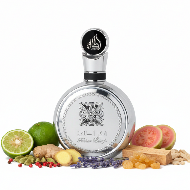 Fakhar Platin Lattafa | Perfume Masculino Cítrico Especiado Ahumado — Arabic Parfums