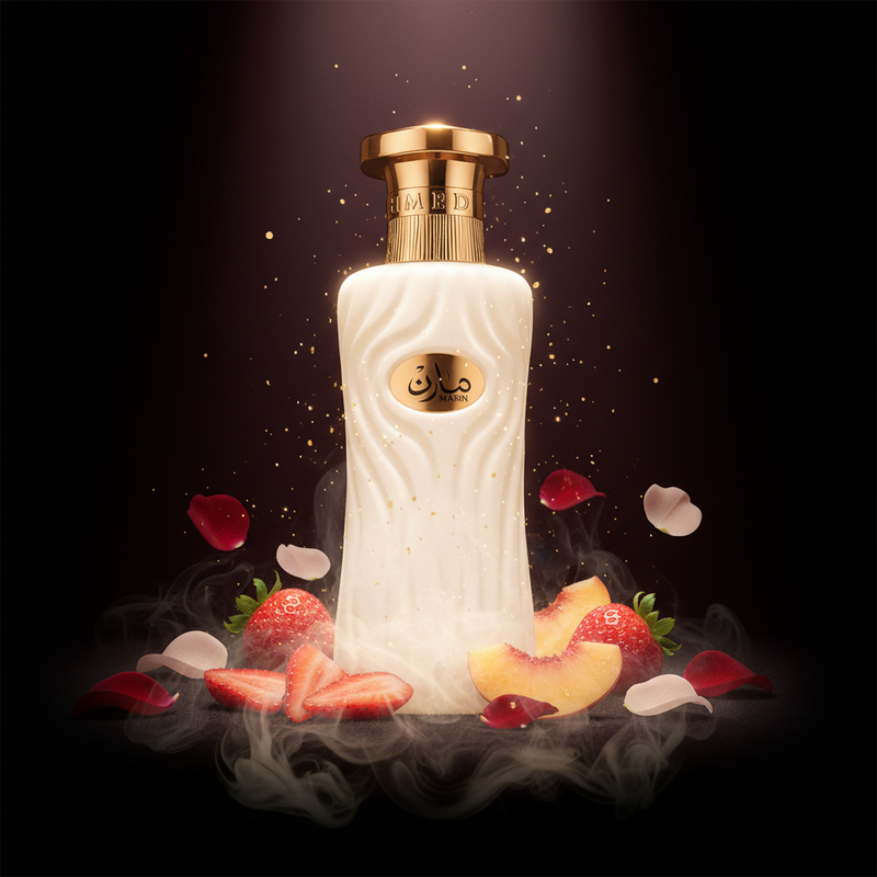 Marin Eau de Parfum - Imagen editorial premium con atmósfera lujosa y dramática