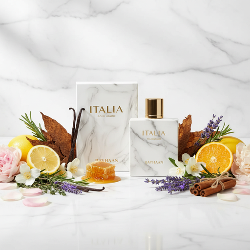ITALIA POUR HOMME with elegant background