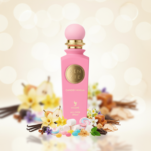 Kenzie Candid Vanilla Spray Bottle with Background