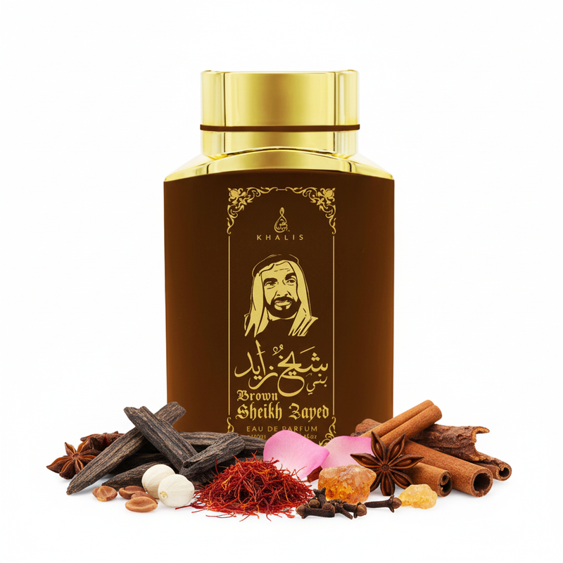Khalis Brown Sheikh Zayed con ingredientes naturales