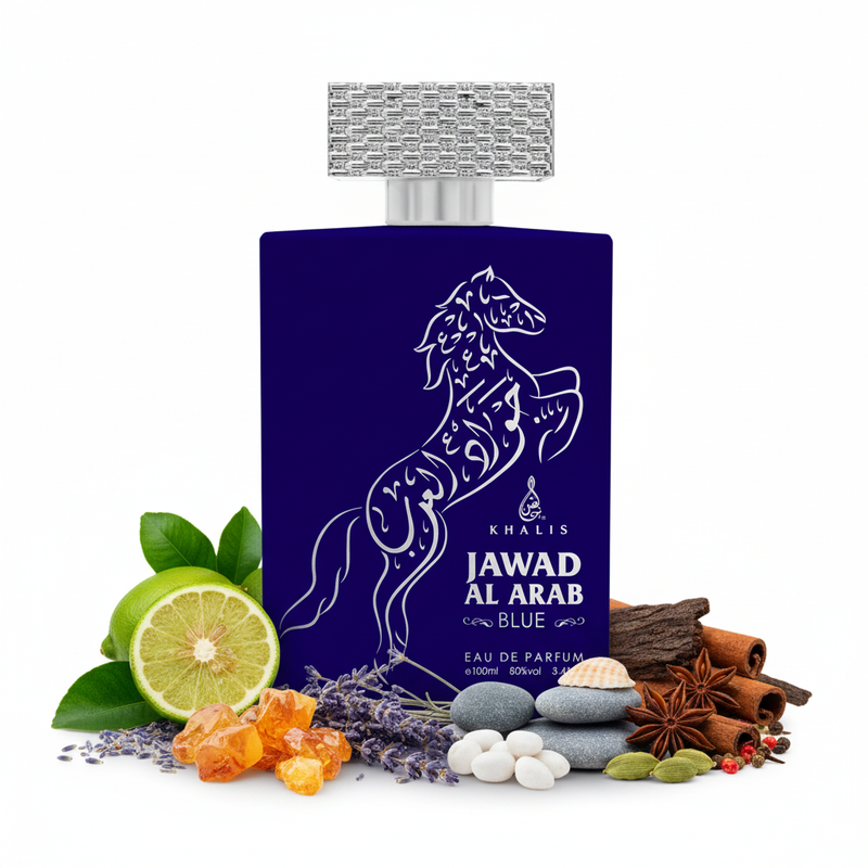 Khalis Jawad Al Arab Blue con ingredientes naturales