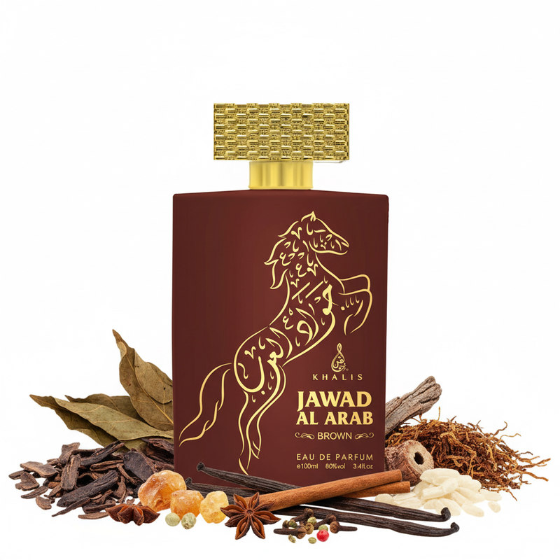 Khalis Jawad Al Arab Brown con ingredientes naturales