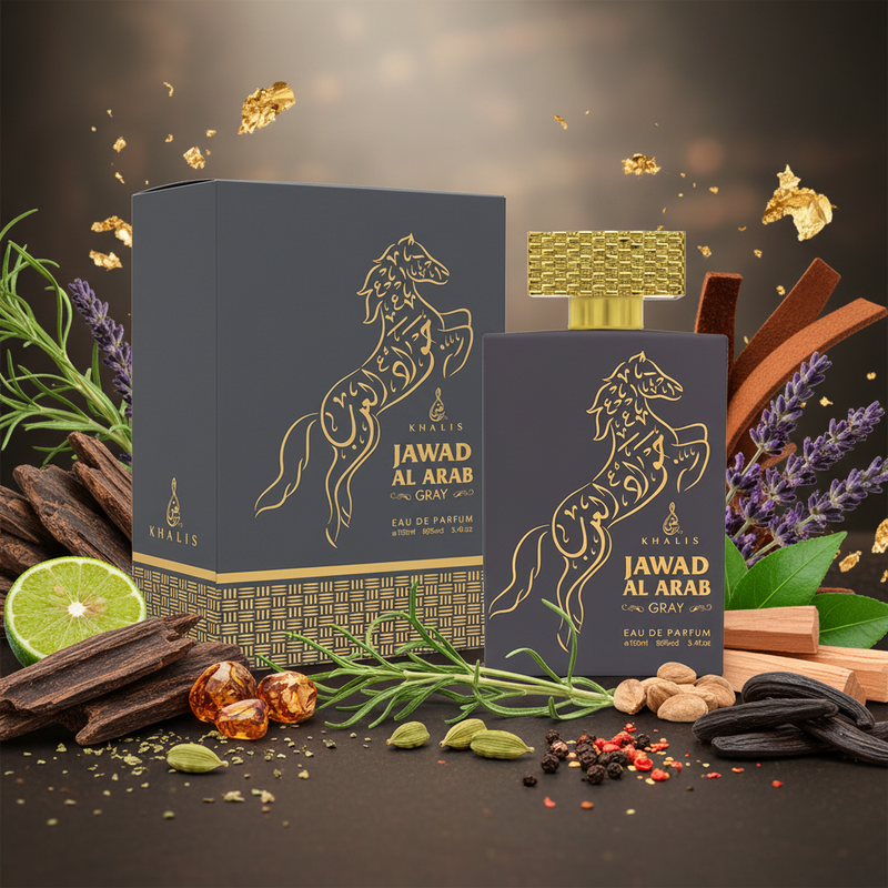 Khalis Jawad Al Arab Gray cu ingrediente naturale