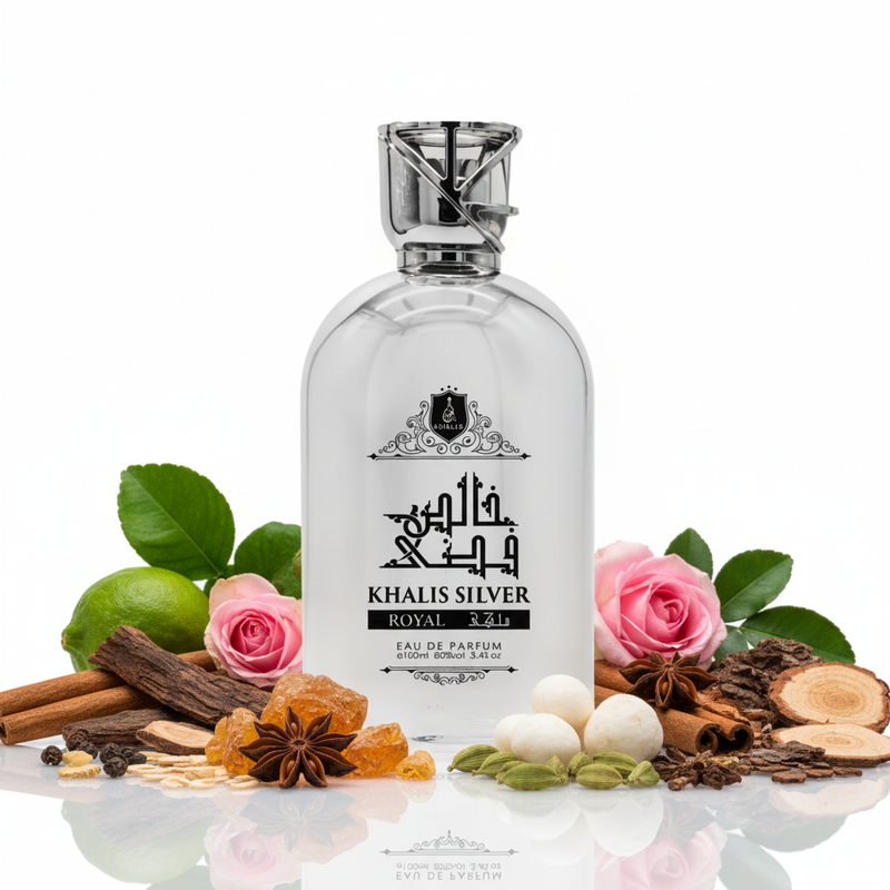 Silver Royal KHALIS – Perfume oriental con oud y cuero intenso — Arabic ...
