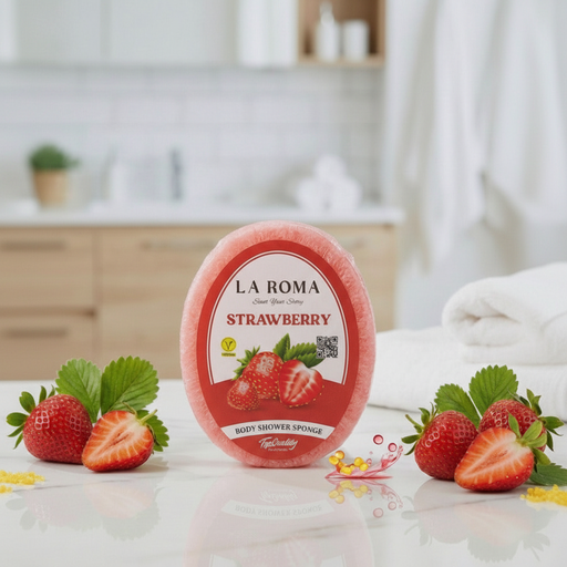 La Roma burete de baie oval căpșuni cu ingrediente