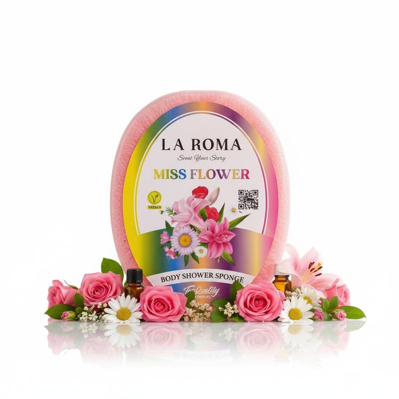 La Roma burete de baie oval Miss Flower cu ingrediente