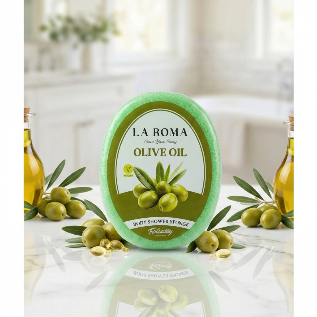 Esponja con Jabón Integrado Aceite de Oliva La Roma — Arabic Parfums