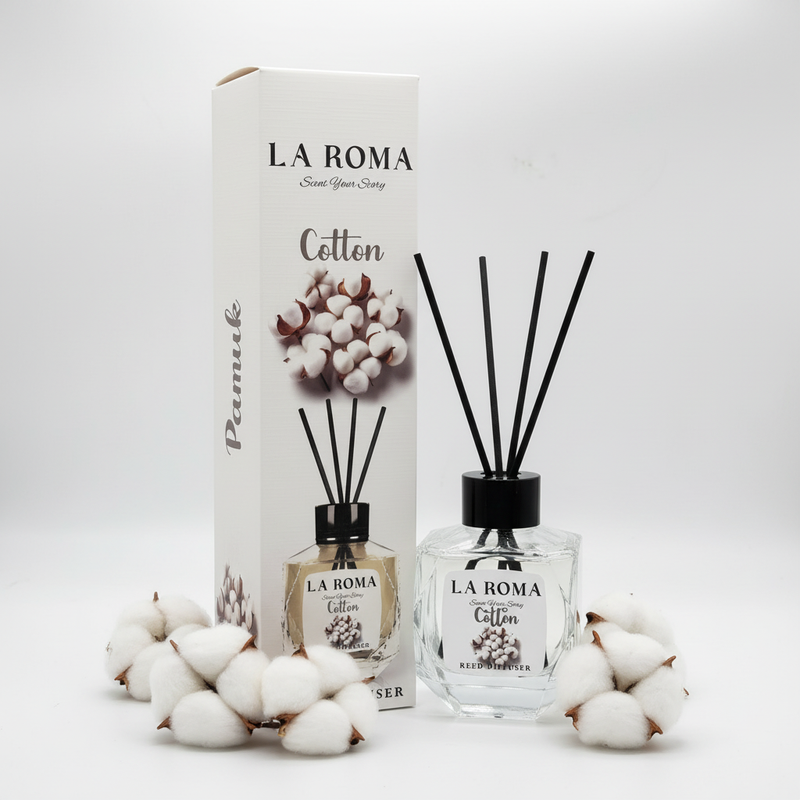 La Roma Cotton difuzor cu cutie și ingrediente