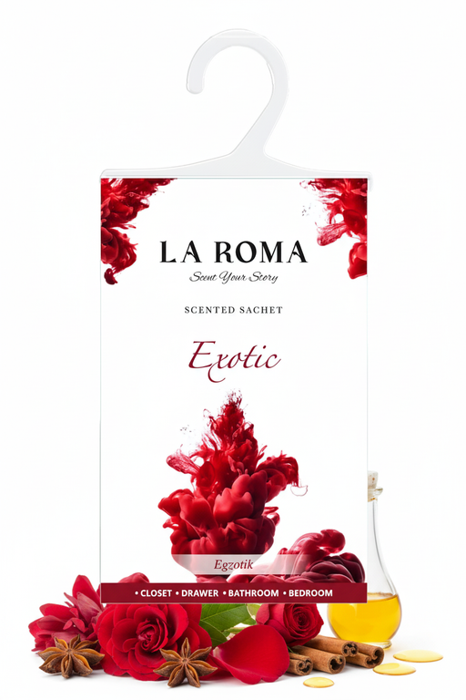 La Roma Exotic Scented Sachet fără logo cu ingrediente