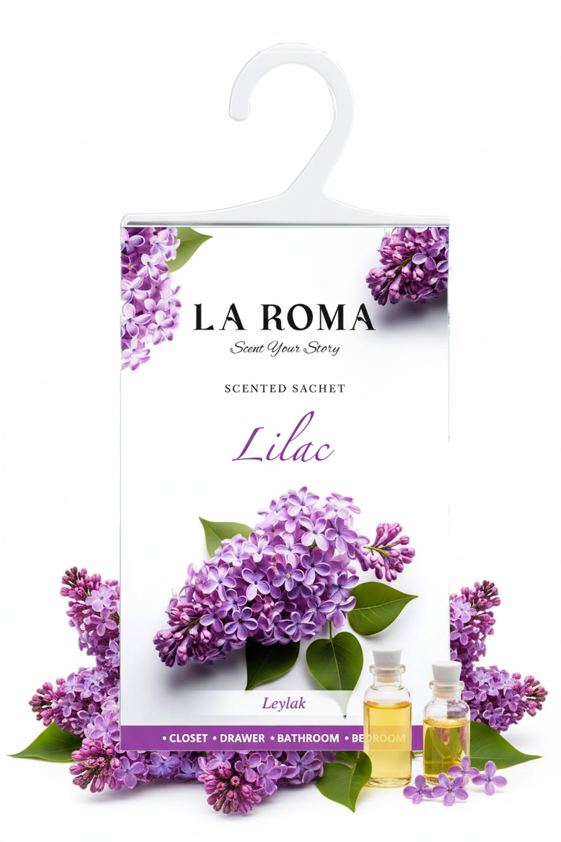 La Roma Lilac Scented Sachet cu ingrediente