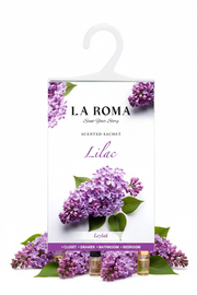 La Roma Lilac Scented Sachet fără logo cu ingrediente