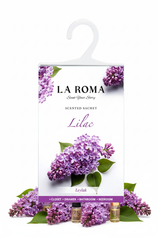 La Roma Lilac Scented Sachet fără logo cu ingrediente