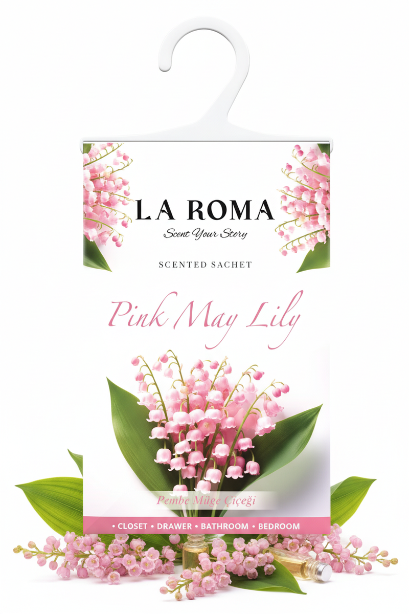 La Roma Pink May Lily Scented Sachet cu ingrediente