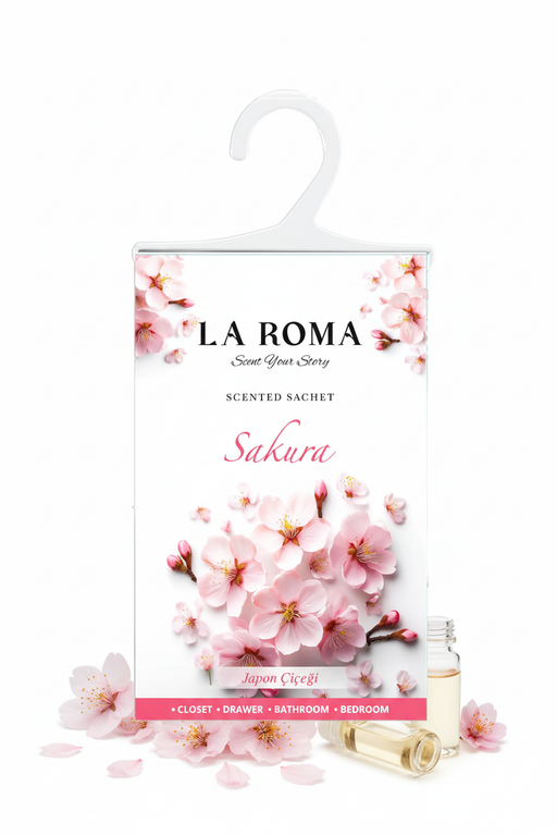 La Roma Sakura Scented Sachet fără logo cu ingrediente