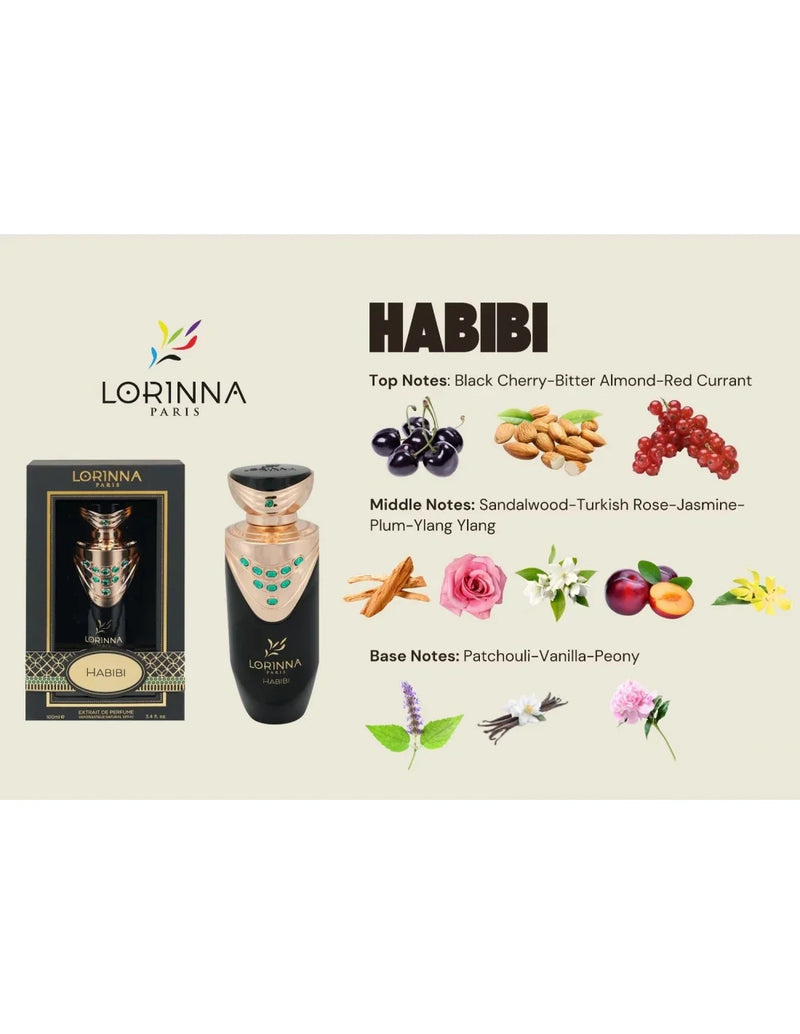 Habibi Extrait De Perfume Lorinna 100ml - Muestra 10ml