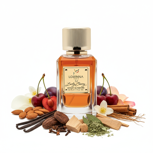 Lovely Cherry Extrait de Perfume LORINNA - Ingredientes Abajo