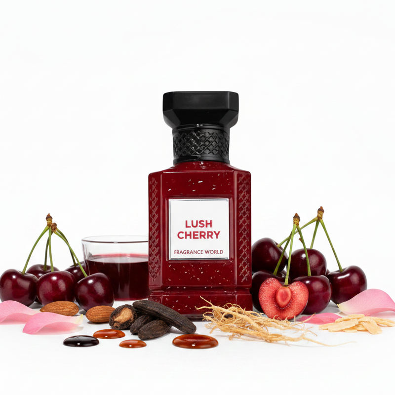 Lush Cherry Fragrance World - Fond Alb