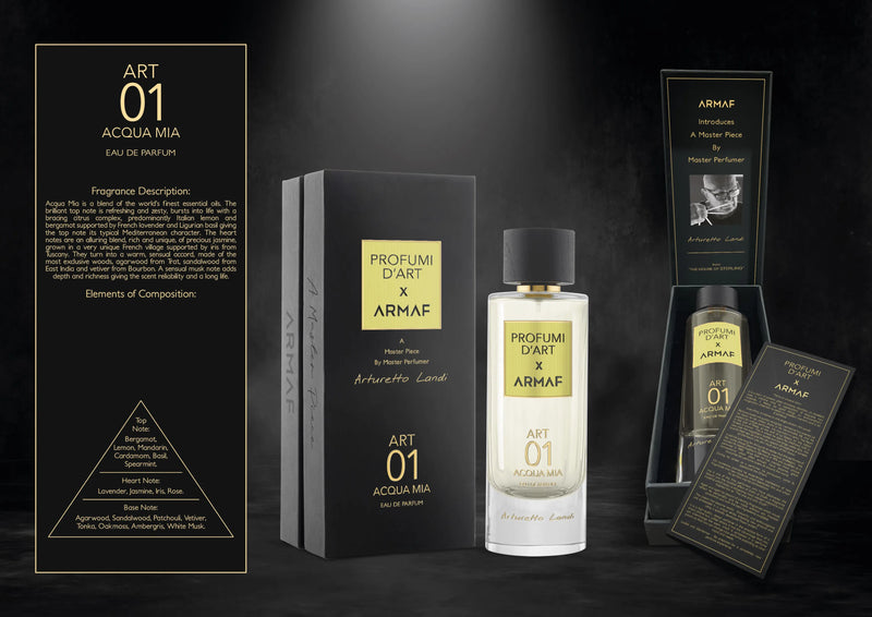 Art 01 - Acqua Mia Profumi d'Art X Armaf 105ml - Muestra 5ml