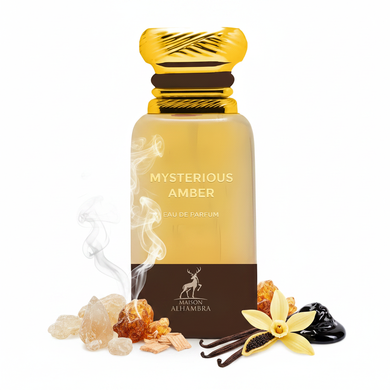 Mysterious Amber - Fond Alb