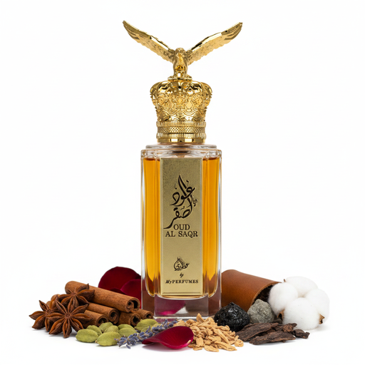 Oud Al Saqr Gold - Fond Alb