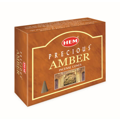 Precious Amber Conos de Incienso HEM 25gr (10 conos)