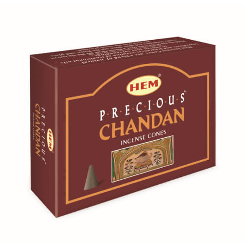 Precious Chandan Conos de Incienso HEM 25gr (10 conos)