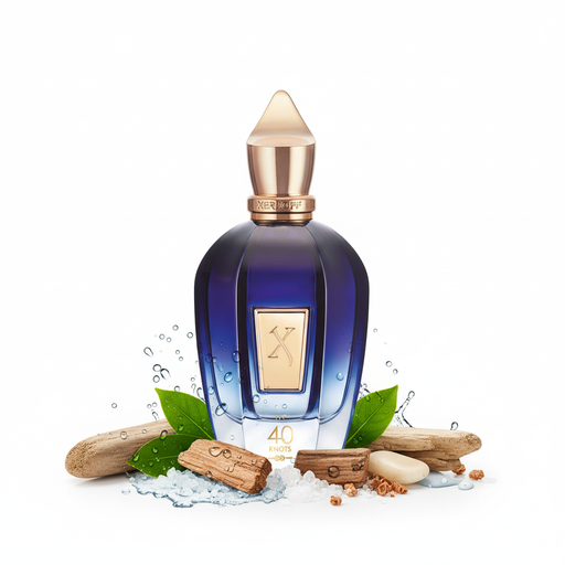 Perfume con notas de agua de mar, sal, notas verdes, cedro y notas amaderadas