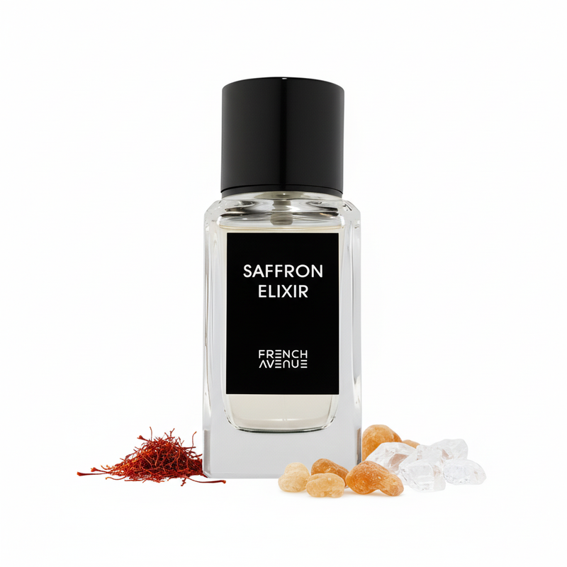 Perfume con notas de almizcle, azafrán, ambroxan e incienso - inspirado en Crystal Saffron Matiere Premiere
