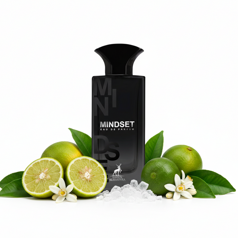 Perfume con notas de bergamota de Calabria, cítricos verdes, flor de azahar de Túnez, pachulí de Indonesia y Ambrofix