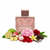 Perfume con notas de bergamota, jengibre, lichi, peonía, rosa, vainilla, chocolate y pachulí