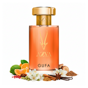 Perfume con notas de bergamota, mandarina, pimienta rosa, rosa damascena, jazmín árabe, especias sensuales, vainilla y cedro