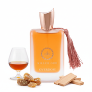 Perfume con notas de coñac, mirra y sándalo