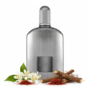 Perfume con notas de flor de azahar del naranjo, azafrán y vetiver de Haití