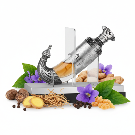 Perfume con notas de fragancia