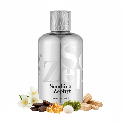 Perfume con notas de jazmín, haba tonka, ámbar, almizcle, musgo de roble y maderas preciosas