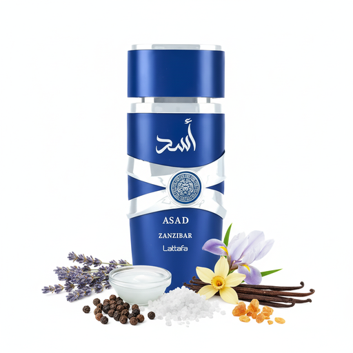 Perfume con notas de lavanda, pimienta negra, agua de coco, iris, acorde salino, vainilla e incienso