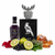 Perfume con notas de licor de cassis, grosellas negras, bergamota, rosa, pachulí, musgo de roble, almizcle y ámbar