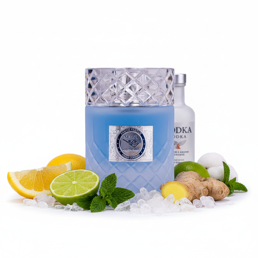 Perfume con notas de limón, lima, aldehídos, menta, jengibre, vodka, ambroxán y almizcle blanco