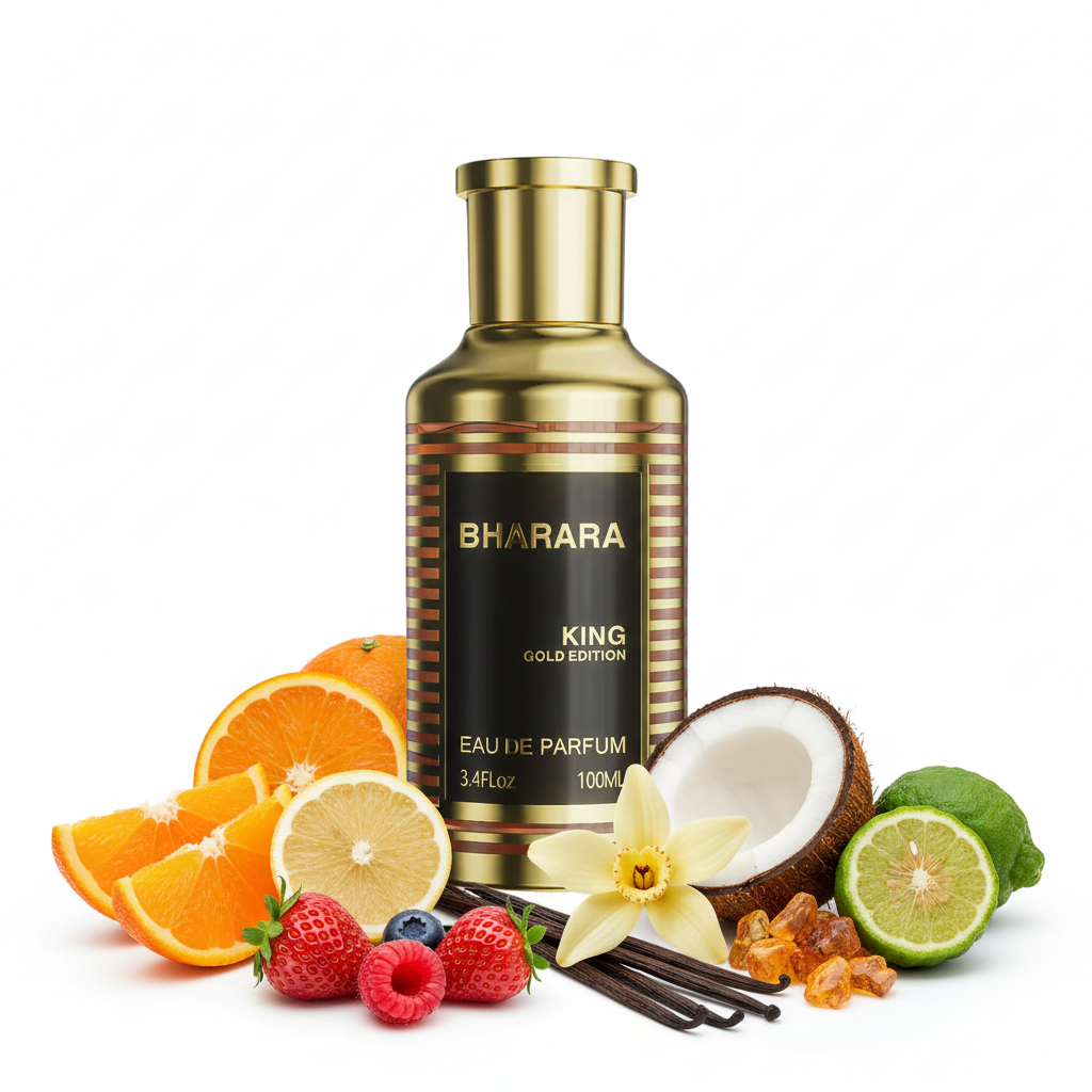 King Gold Edition Bharara | Perfume Árabe Masculino Intenso