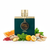 Perfume con notas de pimienta rosa, toronja, jengibre, menta, yuzu, hojas de violeta, notas acuosas, madera de gaiac, cedro y ámbar gris