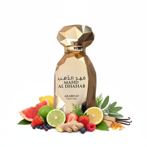 Perfume con notas de pomelo, bergamota, limón, frutas rojas, bayas, enebro, jengibre, salvia esclarea, ciprés, sándalo, pachulí, vainilla y ámbar