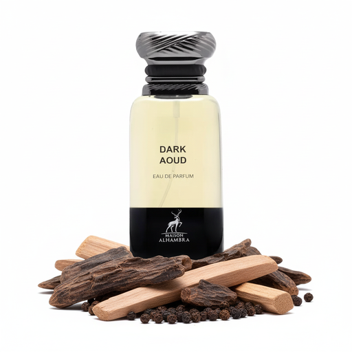 Perfume Dark Aoud de Maison Alhambra sin logos adicionales