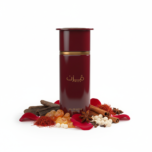 Perfume Muzn con ingredientes naturales
