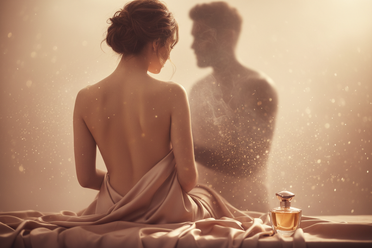 quisas una mujer tambien de espalda que denote la relacion entre un hombre y una mujer pero difusamente 