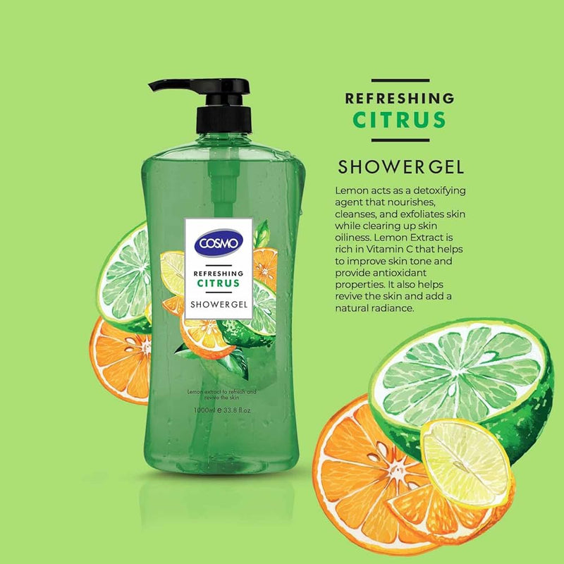 Refreshing Citrus Shower Gel COSMO 1000ml