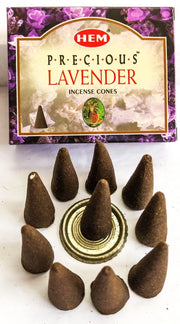 Precious Lavender Conos de Incienso HEM 25gr (10 conos)